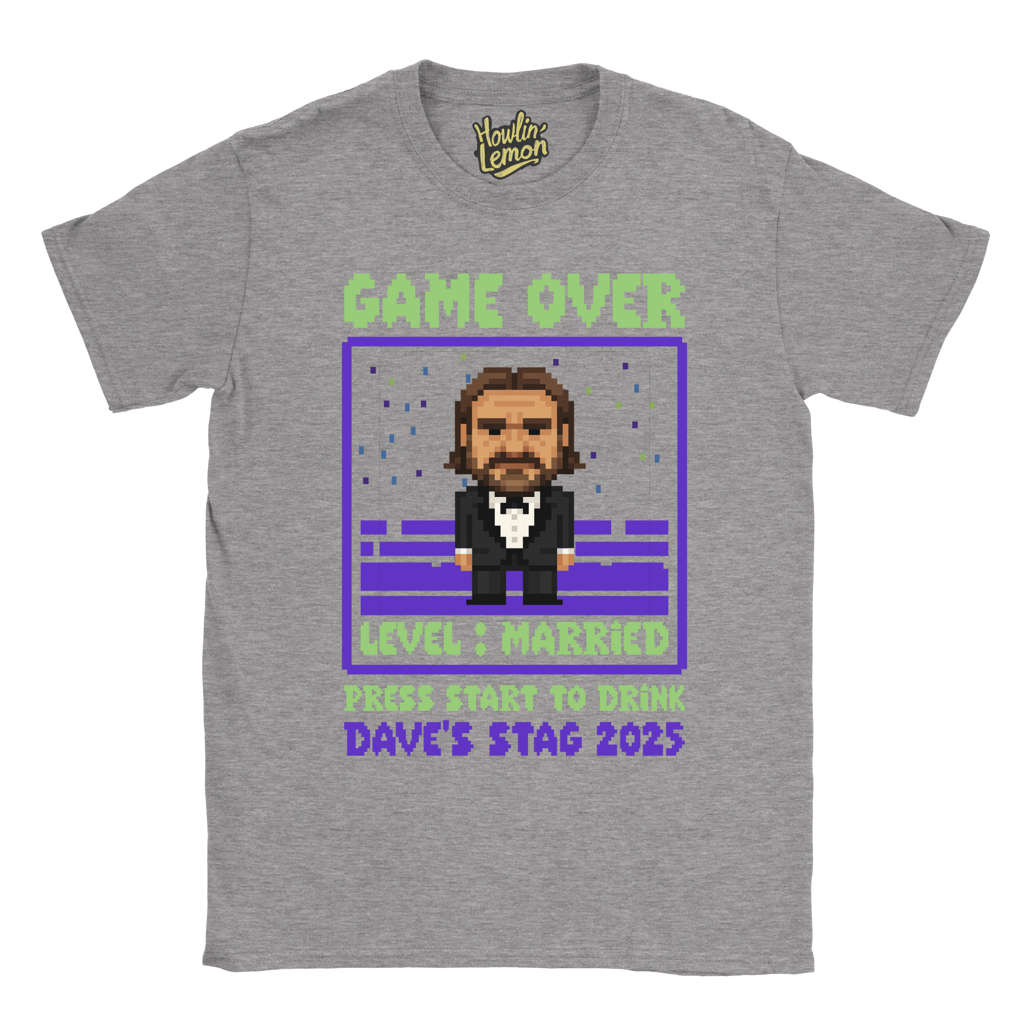 Gamer Stag T-Shirt Custom Pixel Character
