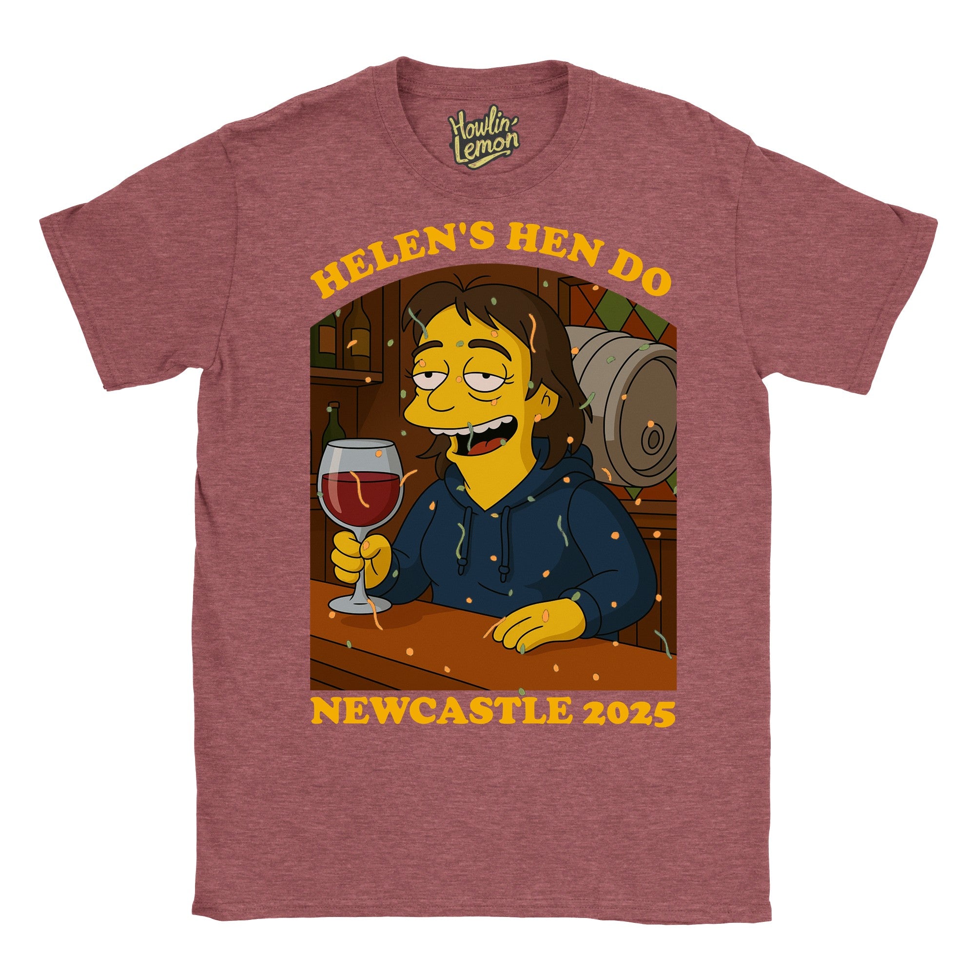 Simpsonized Custom Hen Do Character T-Shirt