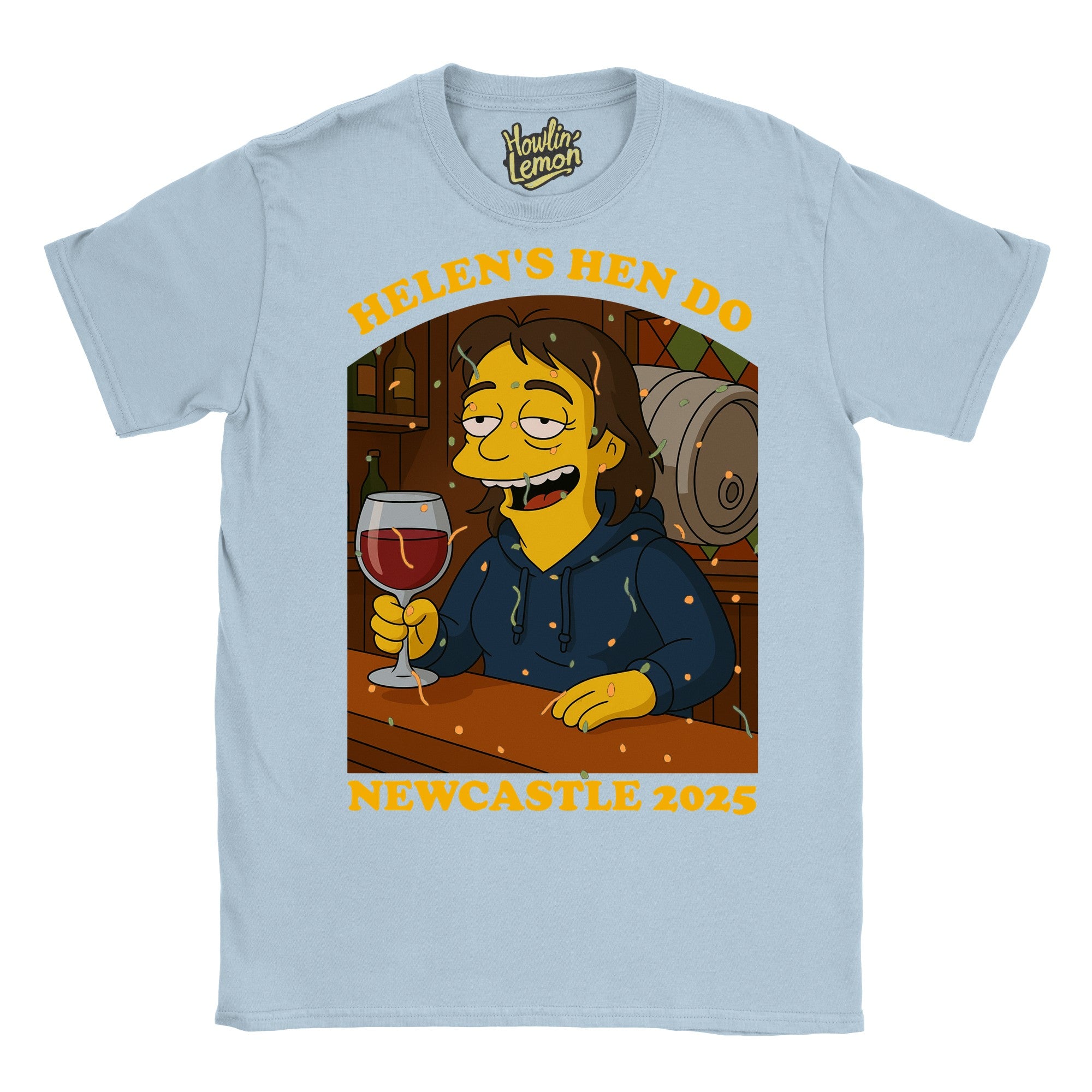 Simpsonized Custom Hen Do Character T-Shirt