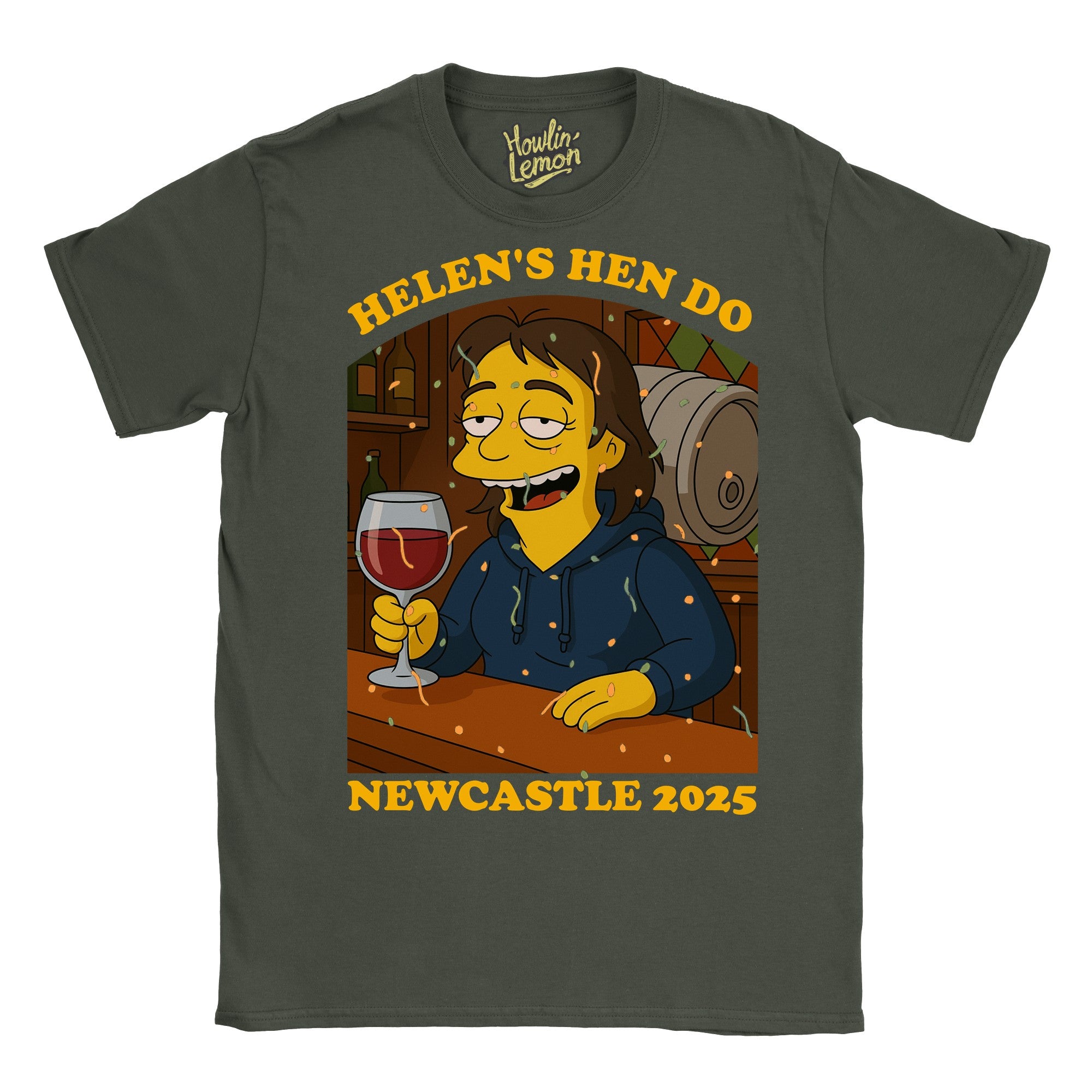 Simpsonized Custom Hen Do Character T-Shirt