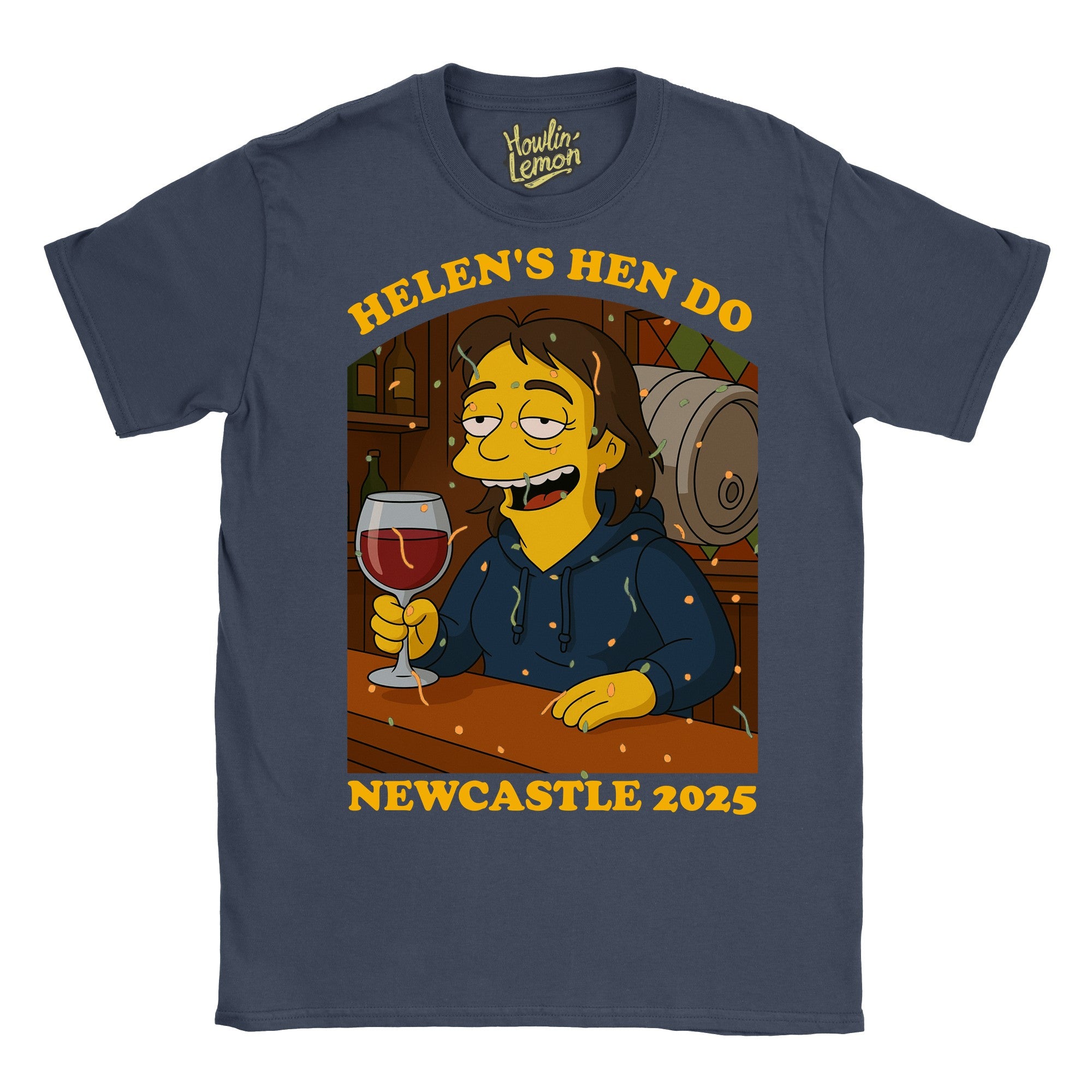 Simpsonized Custom Hen Do Character T-Shirt