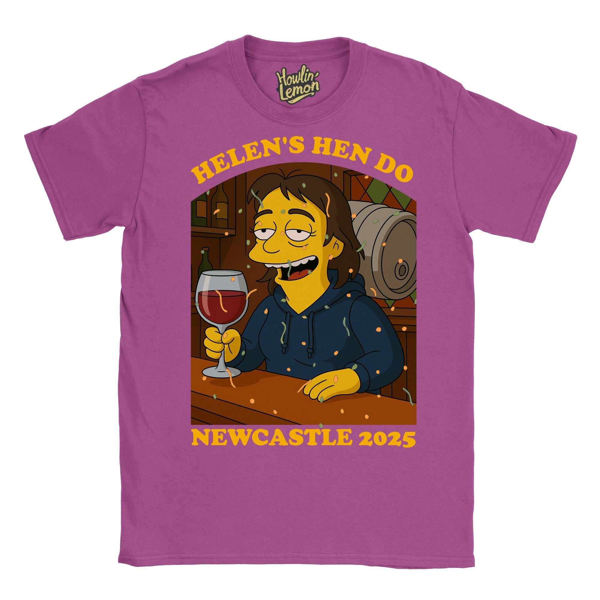 Simpsonized Custom Hen Do Character T-Shirt