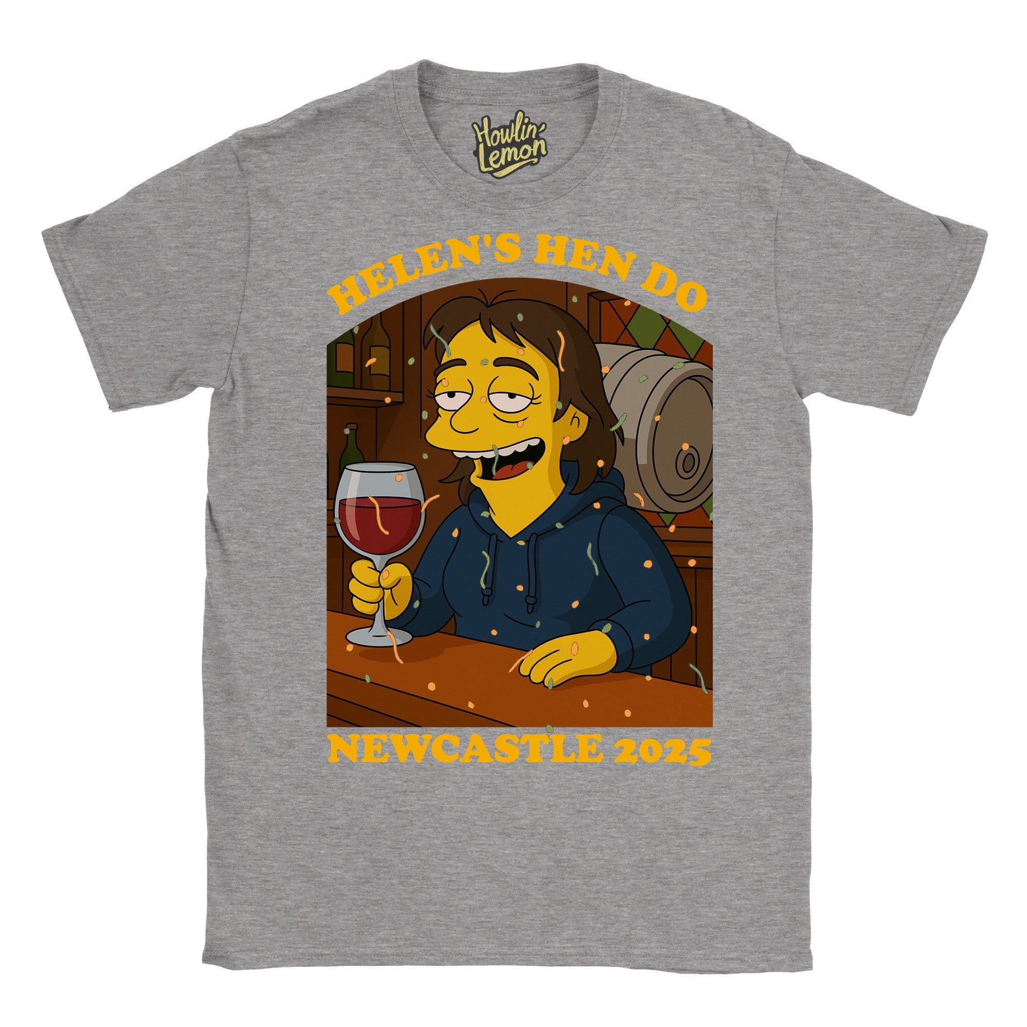 Simpsonized Custom Hen Do Character T-Shirt