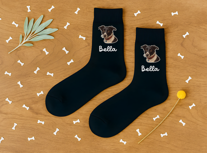 Custom Pet Socks, Personalized Dog Socks, Cat Socks, Photo Socks, Pet Face Socks, Pet Lovers Gift, Dog Dad Mom Gifts, Mother’s Day Gift