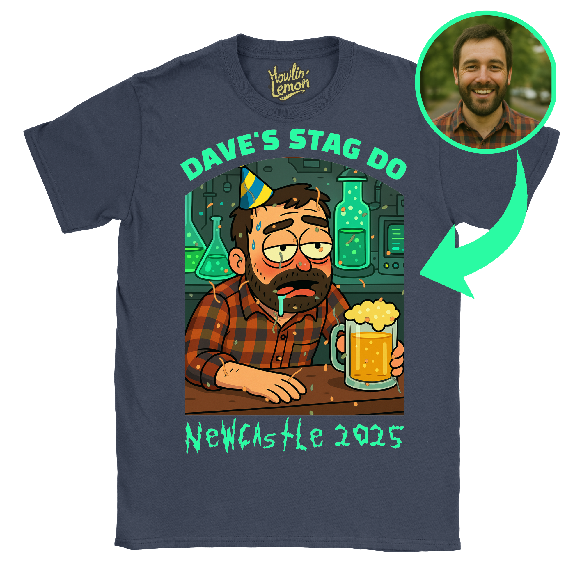 Rick and Morty Themed Stag Do T-Shirt
