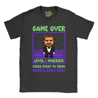Gamer Stag T-Shirt Custom Pixel Character