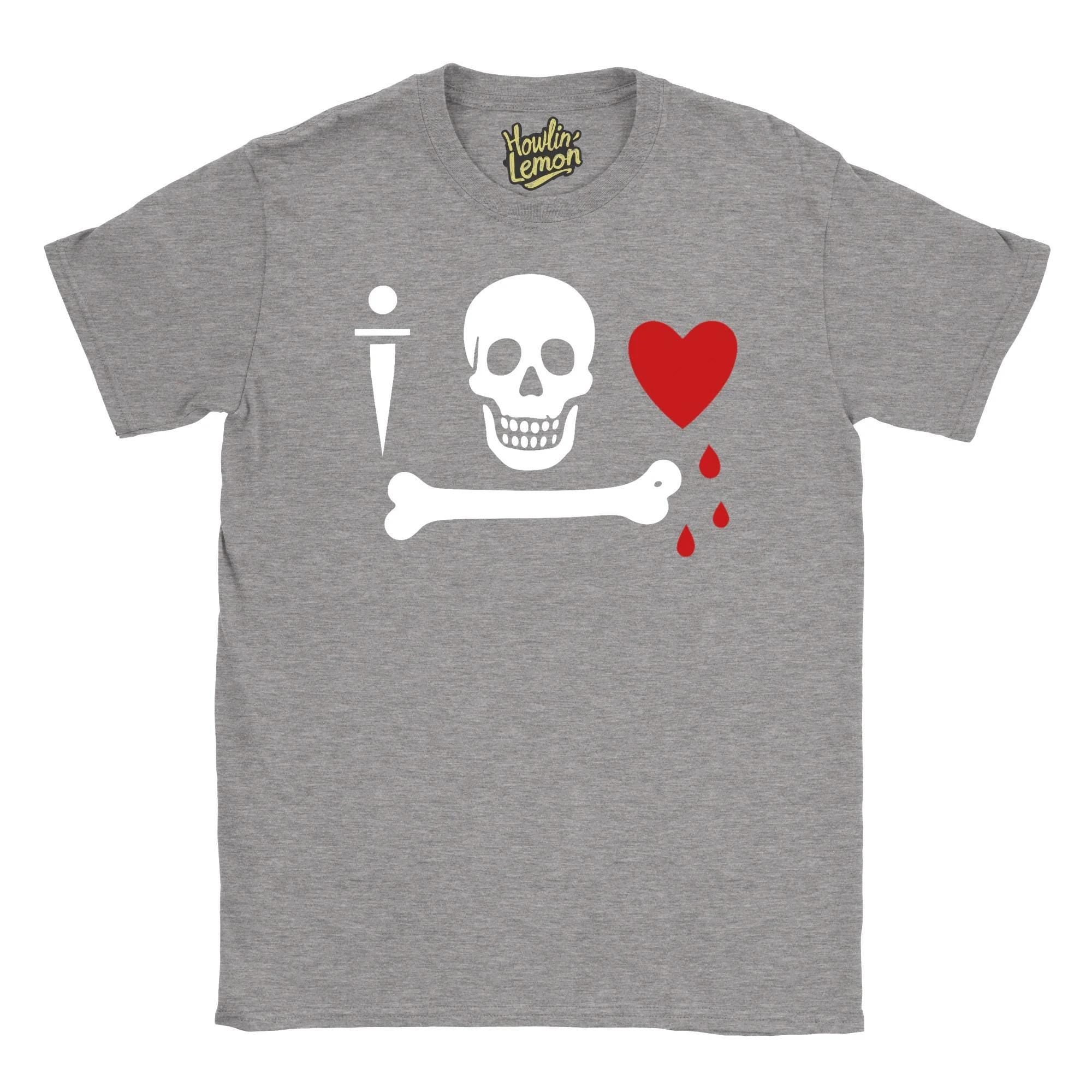 Stede Bonnet Pirate Flag T-Shirt - Gentleman Pirate Design - Skull Bone Dagger Graphic Tee - Historical Pirate Captain Shirt - Nautical
