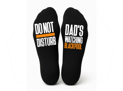 Custom Do Not Disturb Blackpool Name Socks - Personalised Printed and Personalised - Birthday Gift - Christmas Gift - Football -