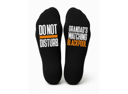 Custom Do Not Disturb Blackpool Name Socks - Personalised Printed and Personalised - Birthday Gift - Christmas Gift - Football -