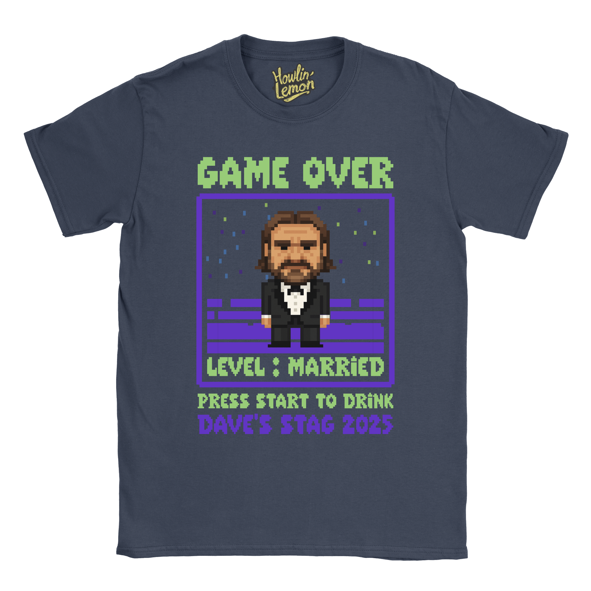 Gamer Stag T-Shirt Custom Pixel Character