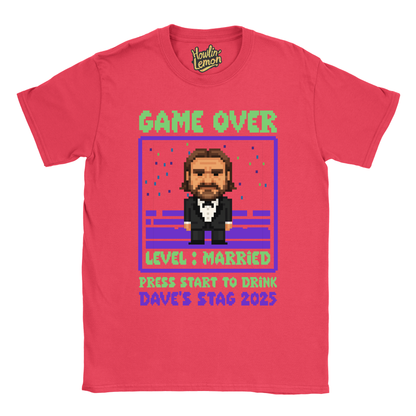 Gamer Stag T-Shirt Custom Pixel Character