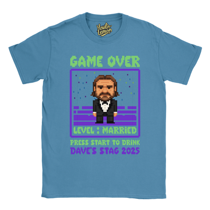 Gamer Stag T-Shirt Custom Pixel Character