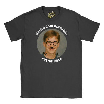 Circle Personalised Graffiti Birthday Group T-Shirt