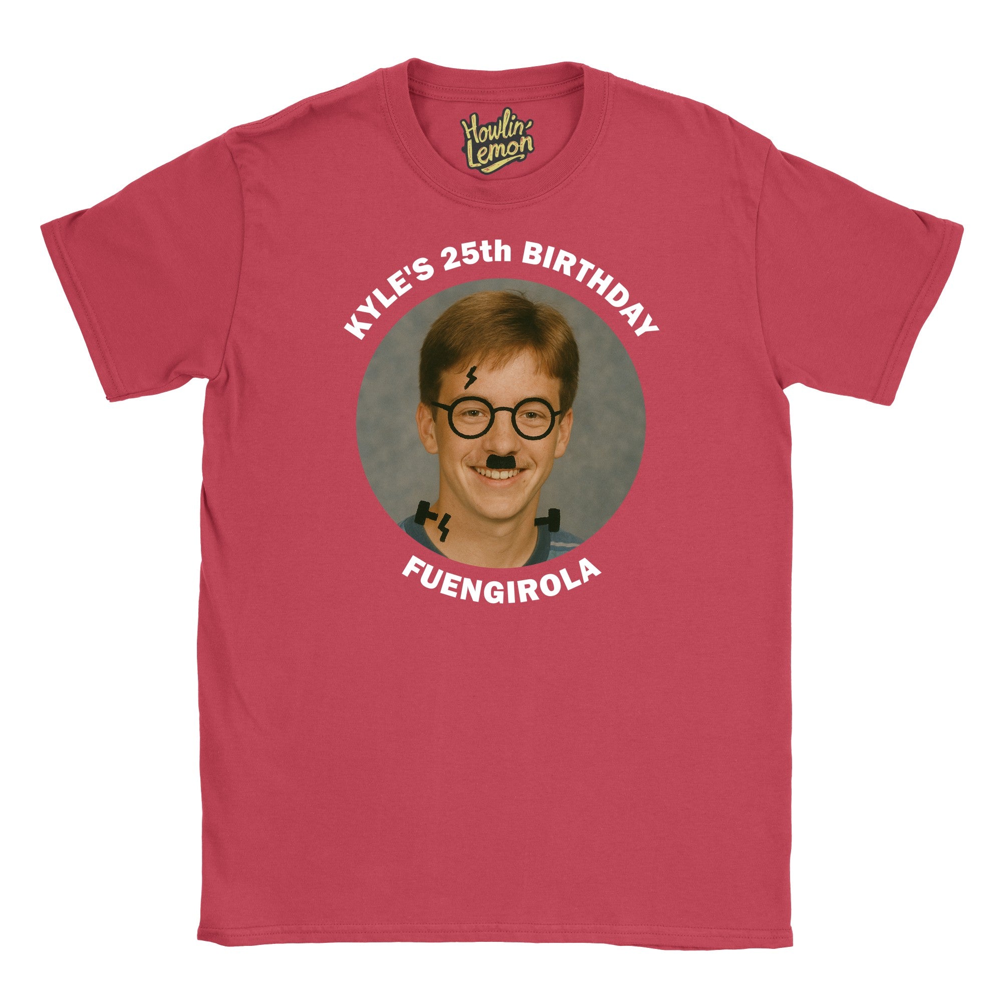 Circle Personalised Graffiti Birthday Group T-Shirt