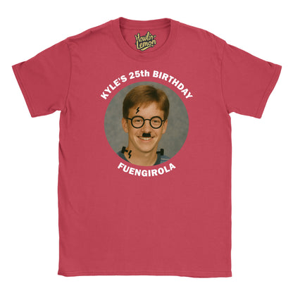Circle Personalised Graffiti Birthday Group T-Shirt