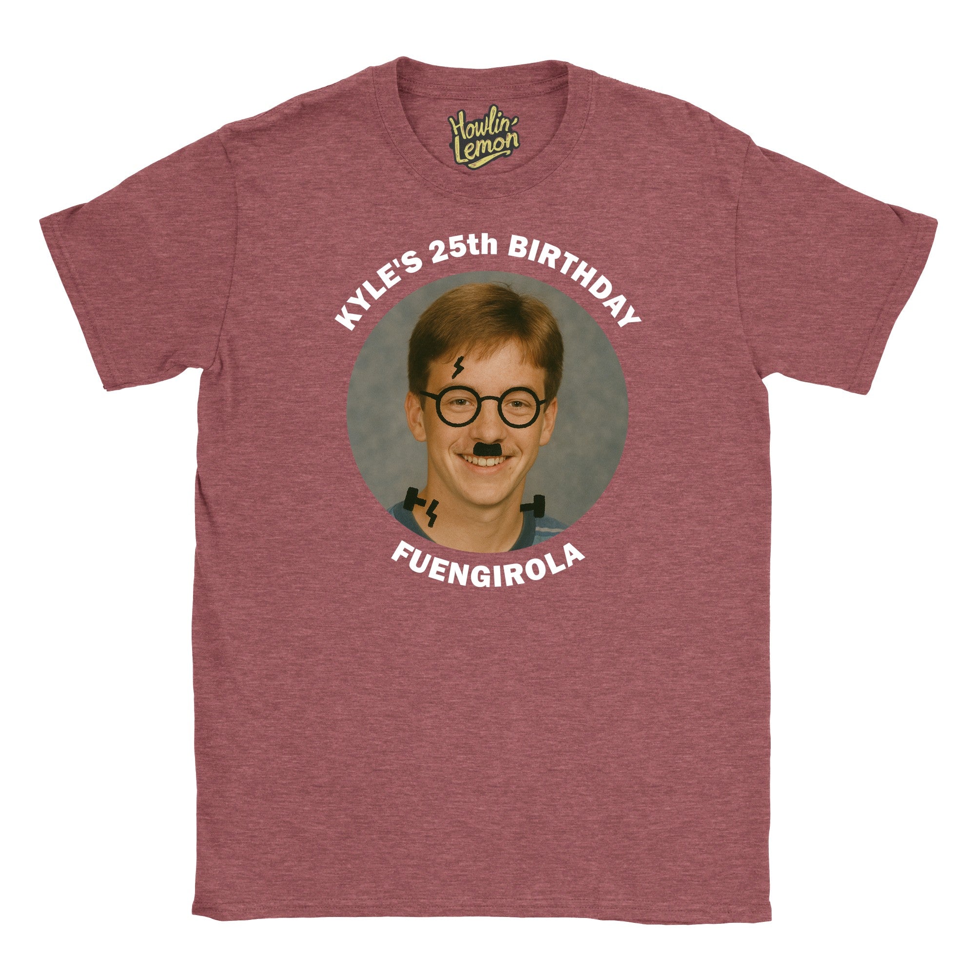 Circle Personalised Graffiti Birthday Group T-Shirt