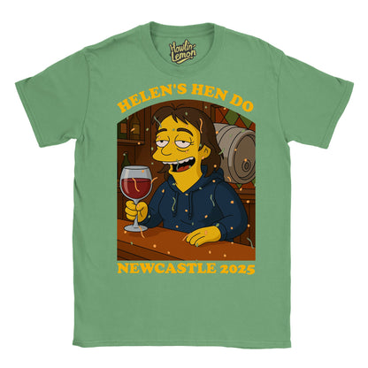 Simpsonized Custom Hen Do Character T-Shirt