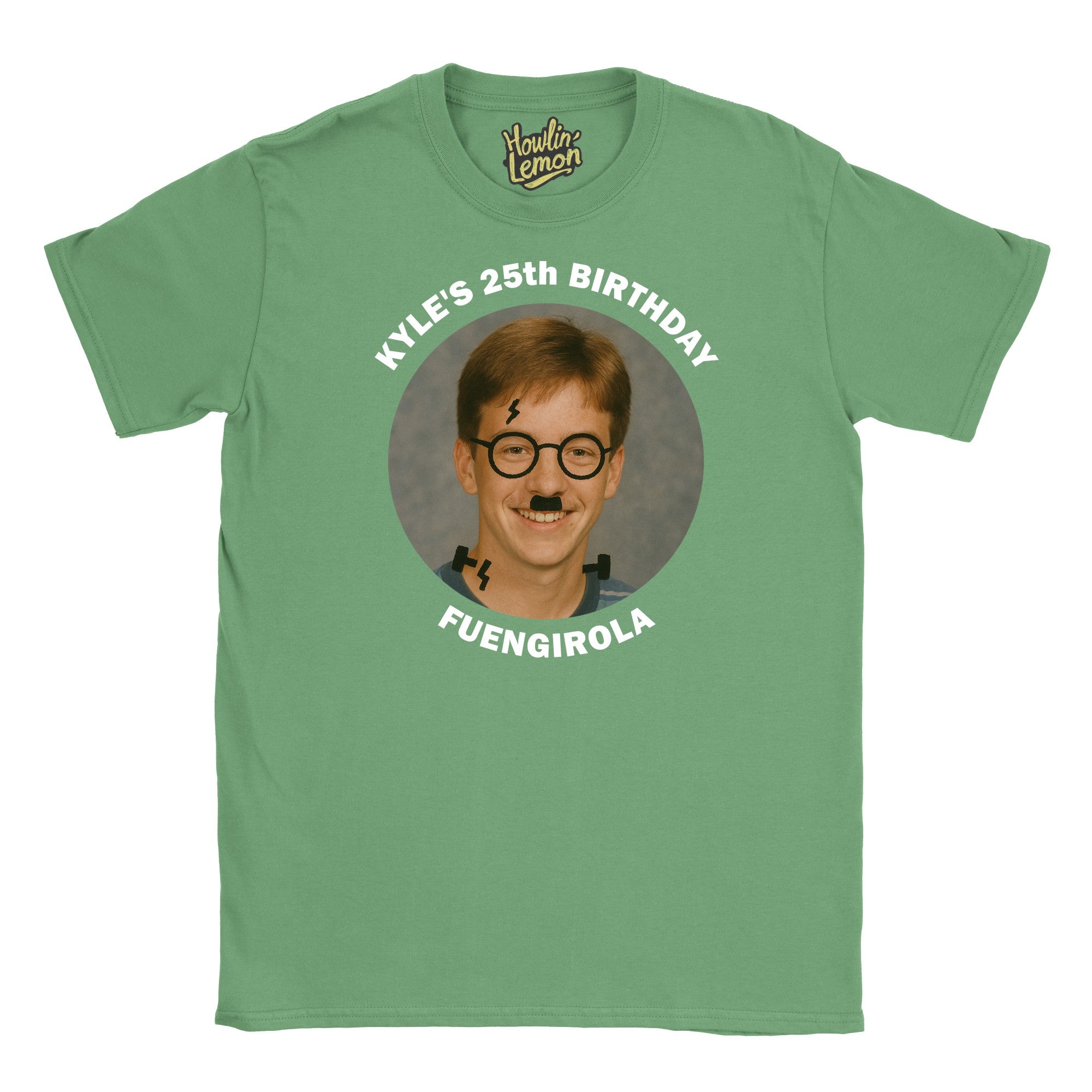 Circle Personalised Graffiti Birthday Group T-Shirt