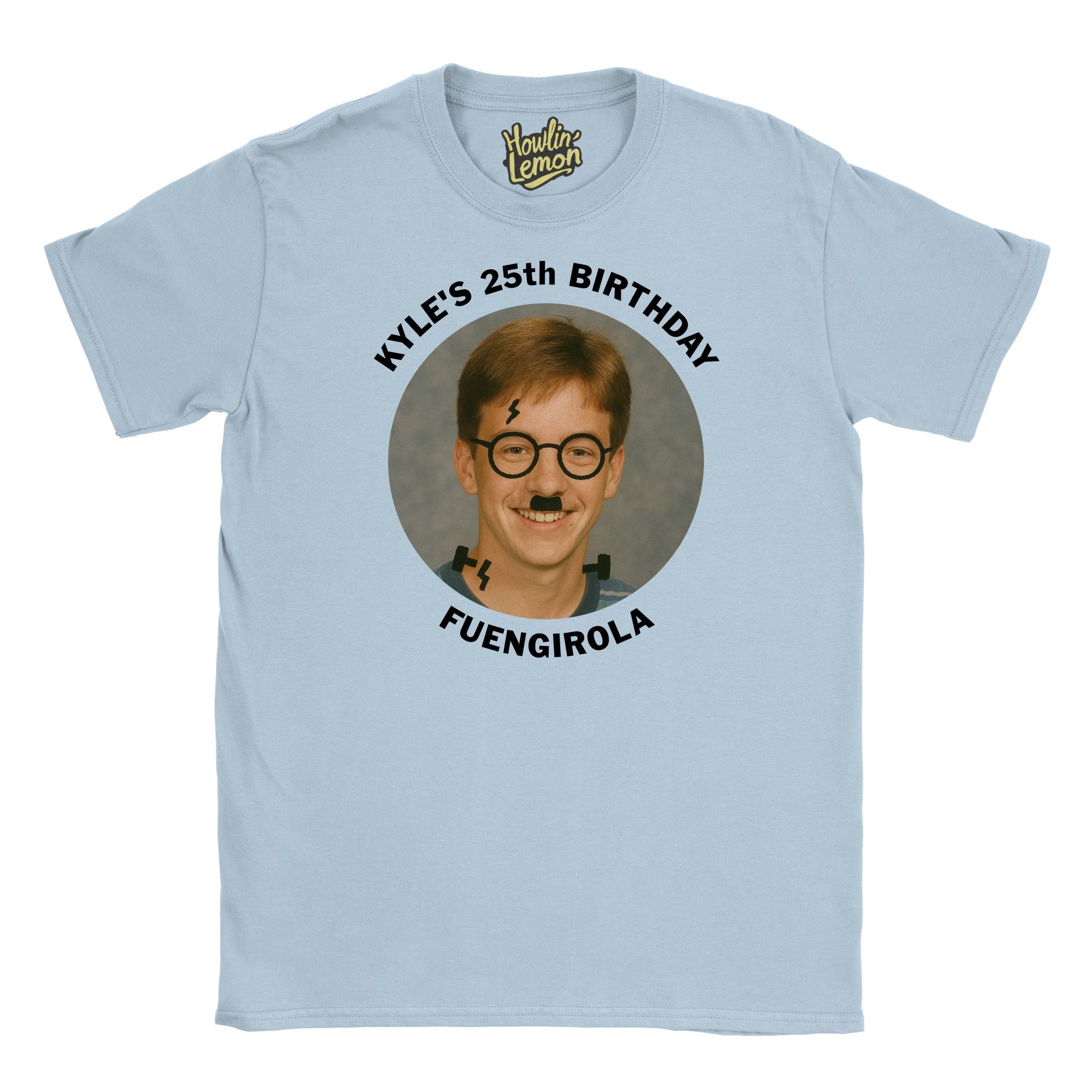Circle Personalised Graffiti Birthday Group T-Shirt
