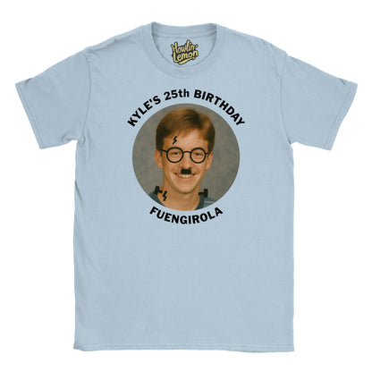 Circle Personalised Graffiti Birthday Group T-Shirt