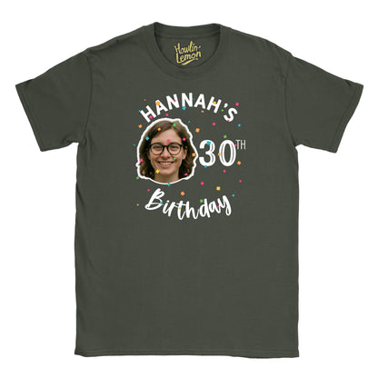 Face Custom Birthday Group T-Shirt