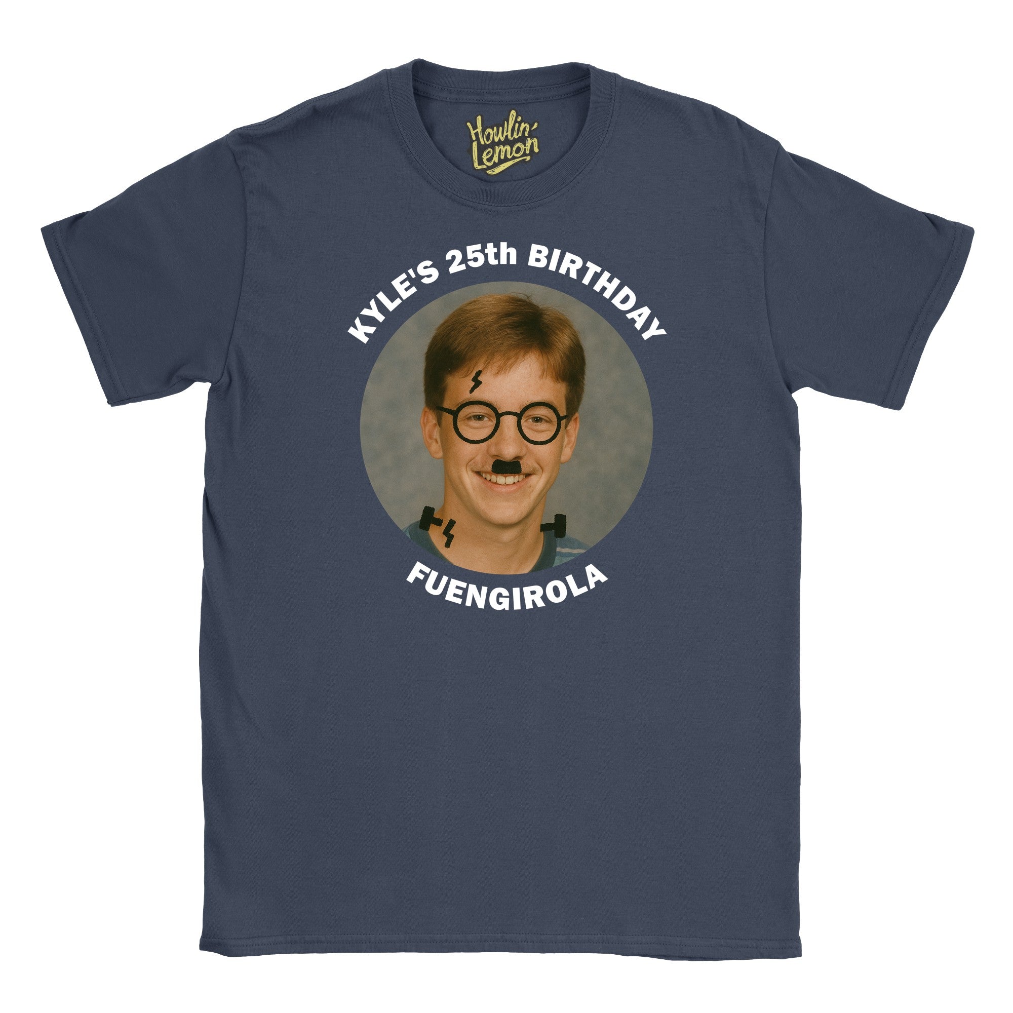 Circle Personalised Graffiti Birthday Group T-Shirt