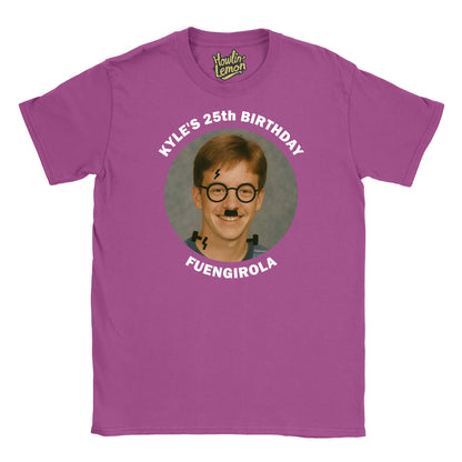 Circle Personalised Graffiti Birthday Group T-Shirt
