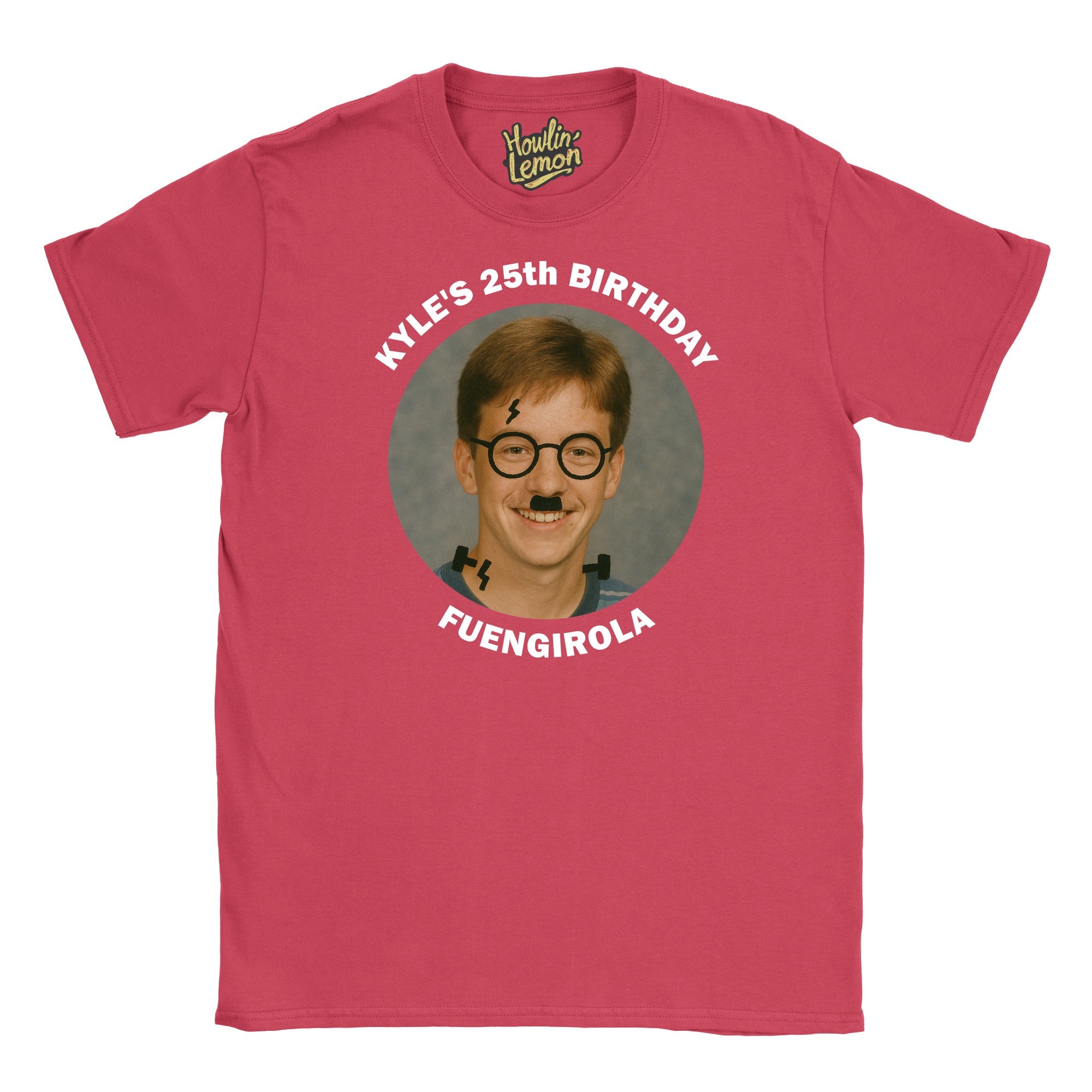 Circle Personalised Graffiti Birthday Group T-Shirt