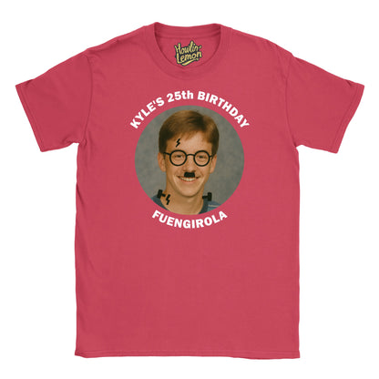 Circle Personalised Graffiti Birthday Group T-Shirt