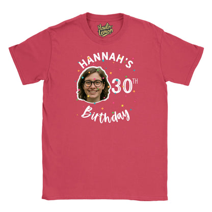 Face Custom Birthday Group T-Shirt