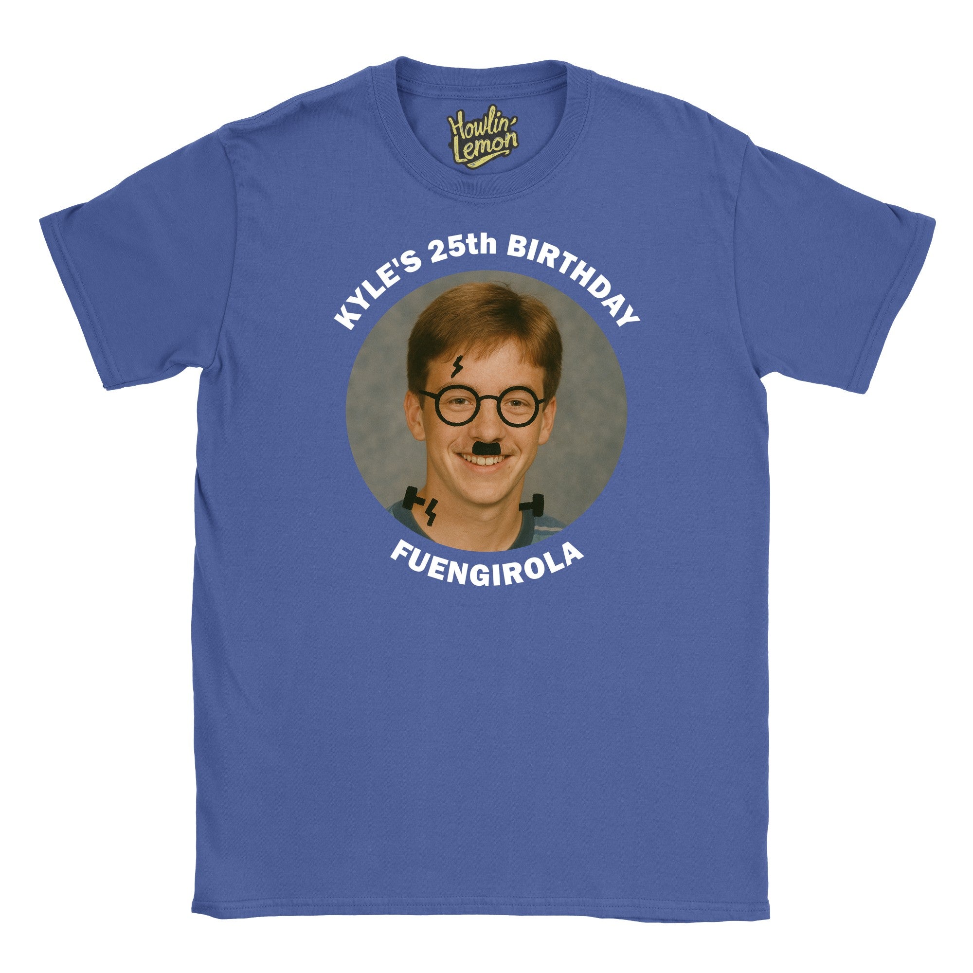 Circle Personalised Graffiti Birthday Group T-Shirt