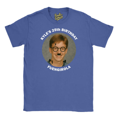 Circle Personalised Graffiti Birthday Group T-Shirt