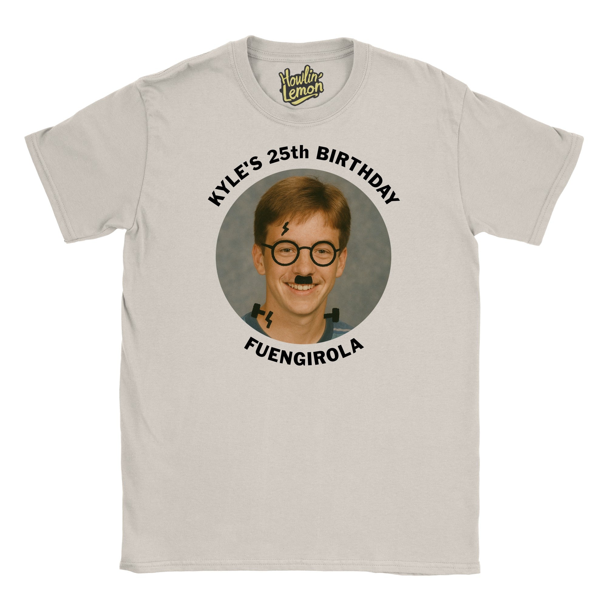 Circle Personalised Graffiti Birthday Group T-Shirt