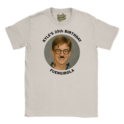 Circle Personalised Graffiti Birthday Group T-Shirt