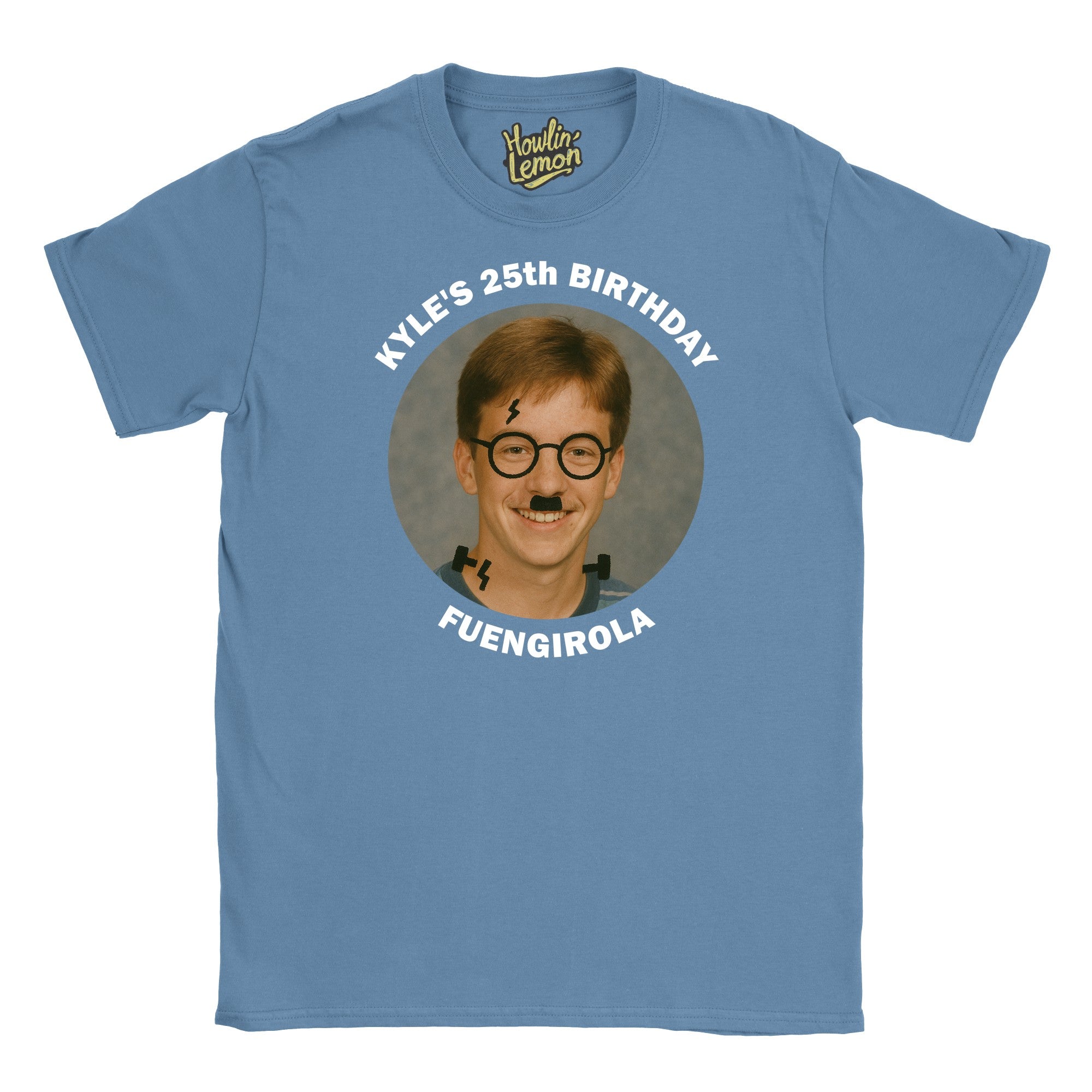 Circle Personalised Graffiti Birthday Group T-Shirt