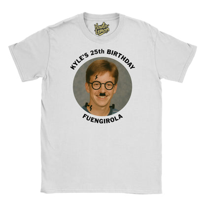 Circle Personalised Graffiti Birthday Group T-Shirt