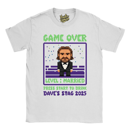Gamer Stag T-Shirt Custom Pixel Character
